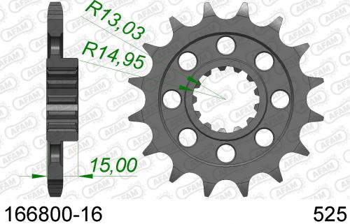 AFAM FRONT 16T, 525 AF116680016