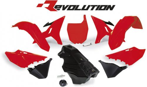 RTECH PLASTICS KIT REVOLUTION YAMAHA NEON RED