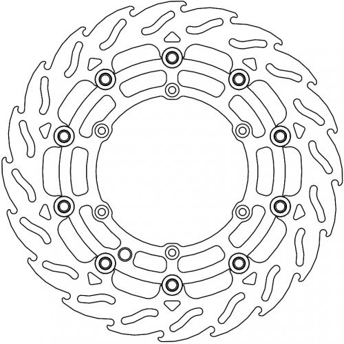 MOTO MASTER 112294, FLAME FLOATING ALU DISC 300