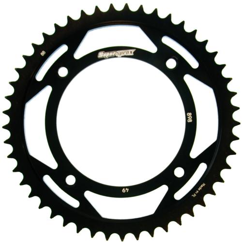 SUPERSPROX SUPERSPROX REAR STEEL 49T, BLACK, 428 SU489849B