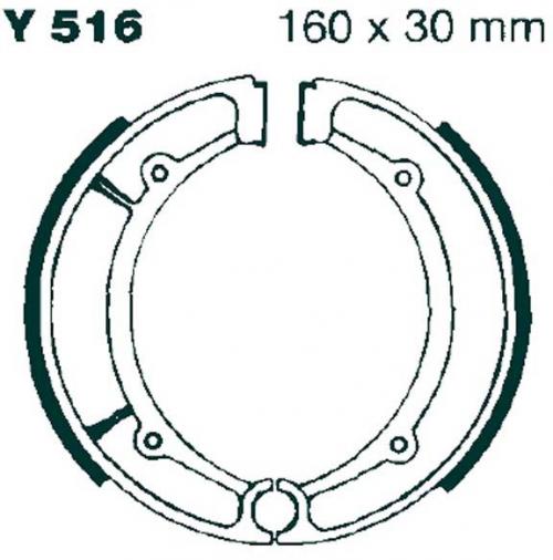 EBC Y516G EBC BRAKE SHOES