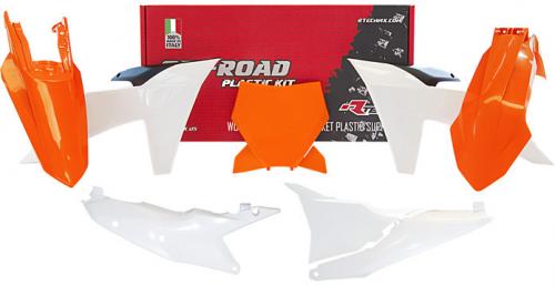 RTECH PLASTIC KIT 6 PCS KTM ORANGE-BLACK-WHITE 569800810