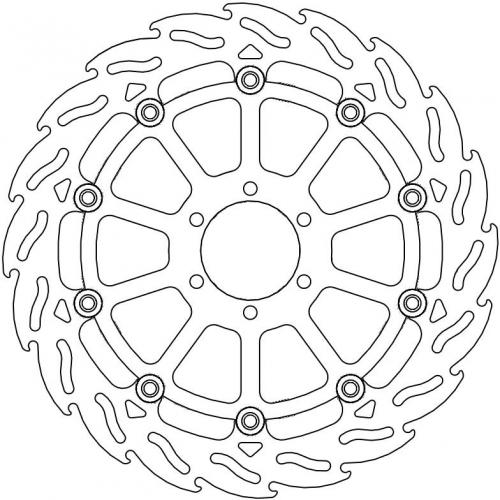 MOTO MASTER 112195, FLAME FLOATING ALU DISC 320
