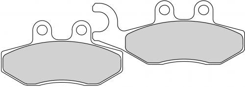 FERODO FDB2142SM BRAKE PADS SINTER SCOOTER