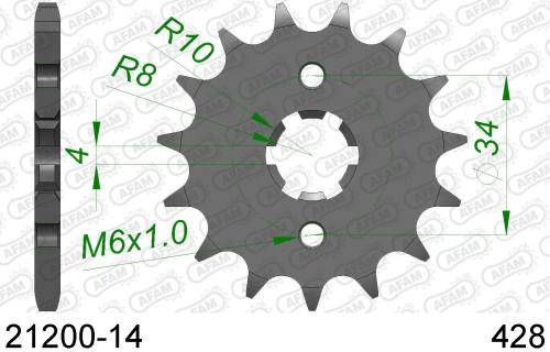 AFAM FRONT 14T, 428 AF12120014