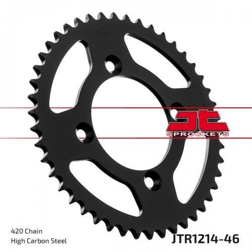JT SPROCKETS REAR STEEL 46T, 420 JTR121446