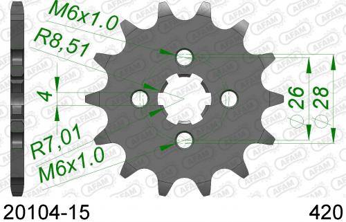 AFAM FRONT 15T, 420 AF12010415