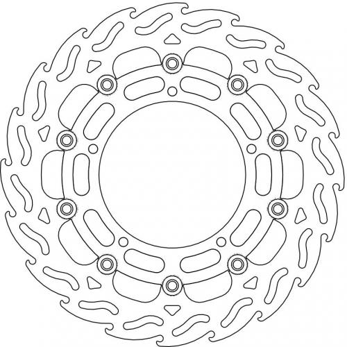 MOTO MASTER 112045, FLAME FLOATING ALU DISC 310