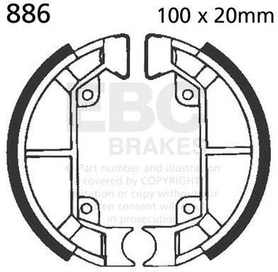 EBC 886 EBC BRAKE SHOES
