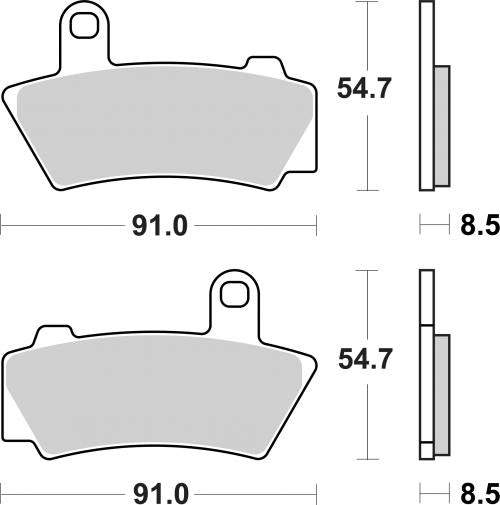 SBS 995HS BRAKE PADS SINTER