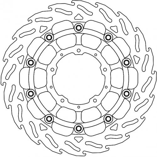 MOTO MASTER 113225, FLAME RACING SERIES DISC