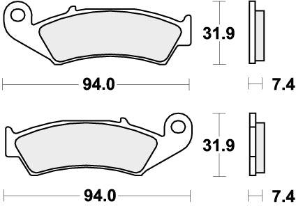 SBS 603SI BRAKE PADS SINTER