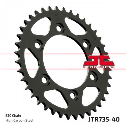 JT SPROCKETS REAR STEEL 40T, 520 JTR073540