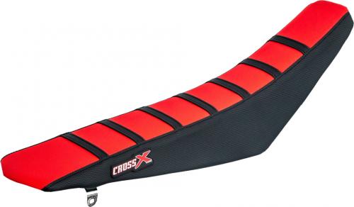 CROSS X SEAT COVER, RED/BLACK/BLACK (STRIPES) M1123RBB