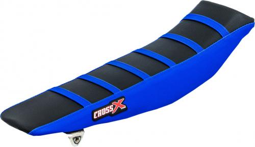 CROSS X SEAT COVER, BLACK/BLUE/BLUE (STRIPES) M4193BBLBL