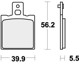SBS 583HF BRAKE PADS ORGANIC