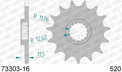 AFAM FRONT 16T, 520 AF17330316