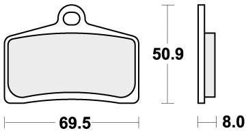 SBS 739H.HS BRAKE PADS SINTER