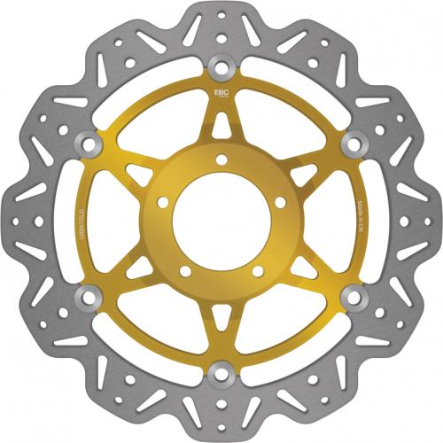 EBC BRAKE DISC VR841GLD VEE FLOATING DISC GOLD CENTRE