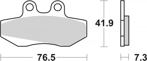 SBS 148HF BRAKE PADS ORGANIC