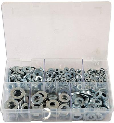 LASER TOOLS ASSORTED FORM A FLAT WASHERS BOX 800PC