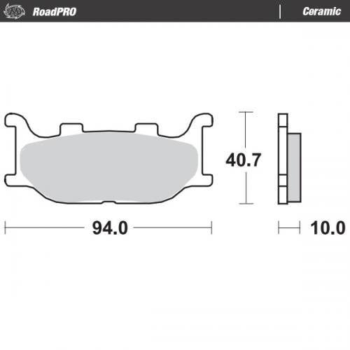 MOTO MASTER 403804, BRAKE PADS ORGANIC