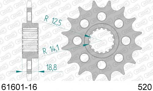 AFAM FRONT 16T, 520 AF16160116