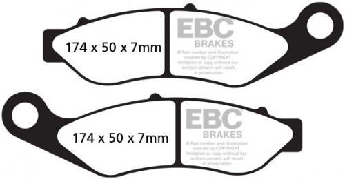 EBC FA 638V EBC SEMI SINTERED DISC PADS