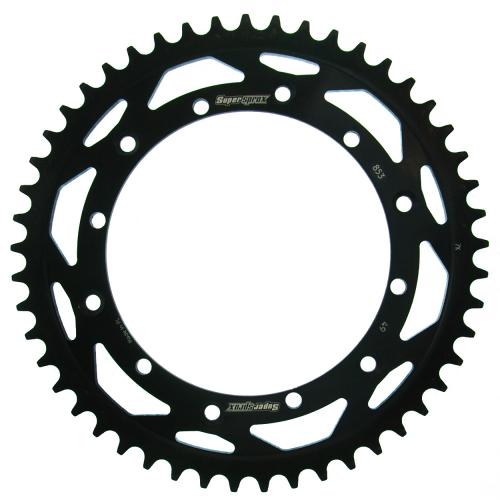SUPERSPROX SUPERSPROX REAR STEEL 49T, BLACK, 520 SU485349B