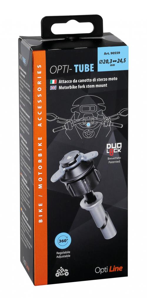 OPTILINE MOTORBIKE STEERING TUBE MOUNT- 20,3-24,5 MM