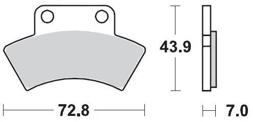 MOTO MASTER 097611, BRAKE PADS SINTER RACING