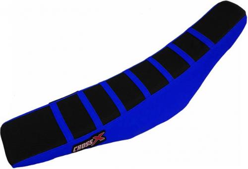 CROSS X SEAT COVER, BLACK/BLUE/BLUE (STRIPES) M10133BBLBL