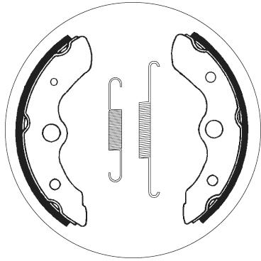 SBS 2044 BRAKE SHOES