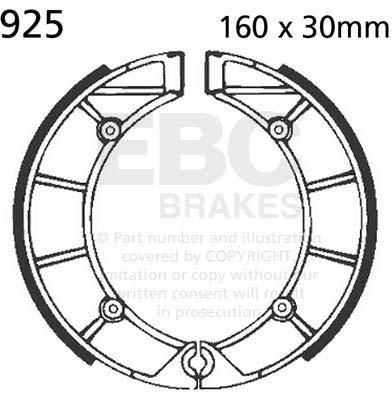 EBC 925 EBC BRAKE SHOES