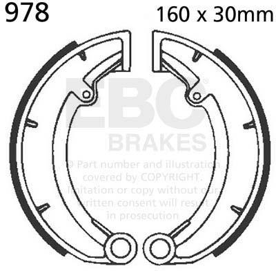 EBC 978 EBC BRAKE SHOES