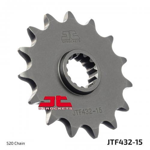 JT SPROCKETS FRONT STEEL 15T, 520 JTF043215