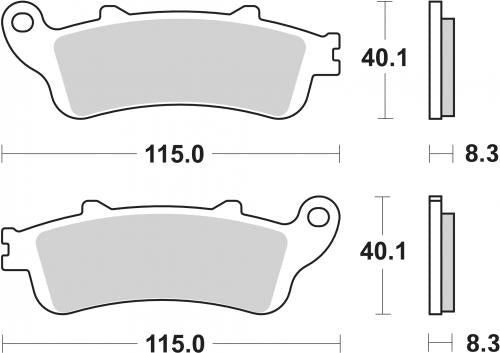 SBS 156HF BRAKE PADS ORGANIC