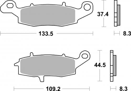 BREMBO 07KA18SR BRAKE PADS SINTER SPORT