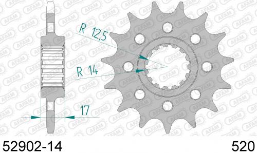 AFAM FRONT 14T, 520 AF15290214