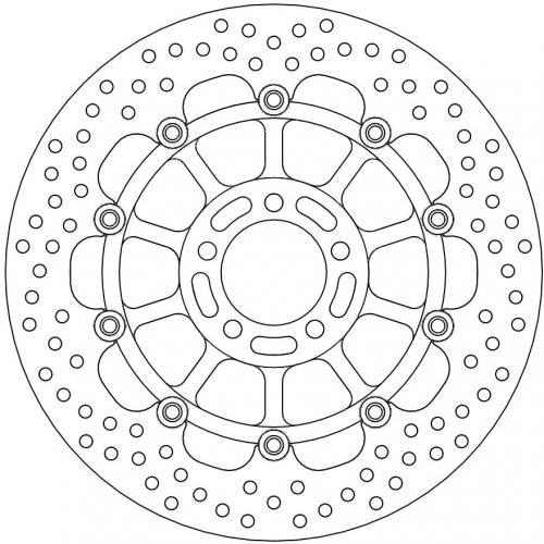 MOTO MASTER 113118, HALO FLOAT ALU OFFS. DISC 310