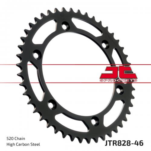 JT SPROCKETS REAR STEEL 46T, 520 JTR082846