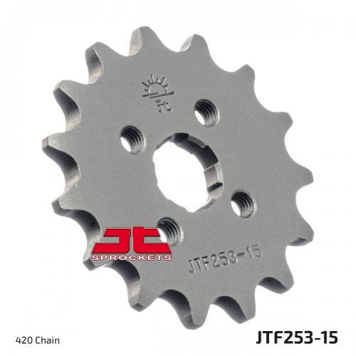 JT SPROCKETS FRONT STEEL 15T, 420 JTF025315