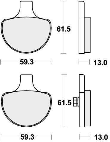 SBS 579H.CT BRAKE PADS ORGANIC
