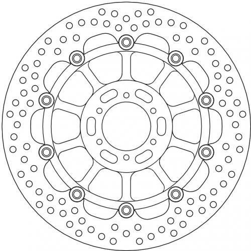 MOTO MASTER 113104, HALO FLOAT ALU OFFS. DISC 296