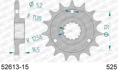 AFAM FRONT 15T, 525 AF15261315
