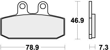 SBS 588HF BRAKE PADS ORGANIC