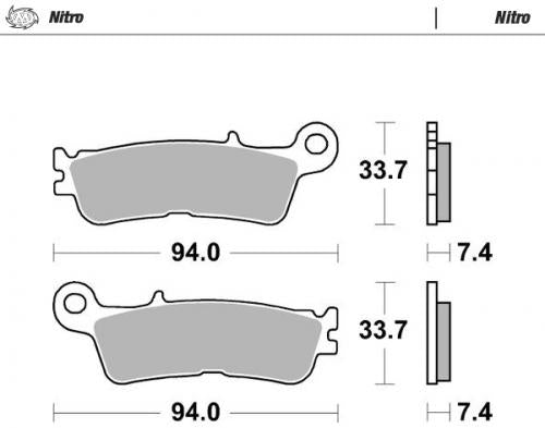 MOTO MASTER 099821, BRAKE PADS SINTER RACING