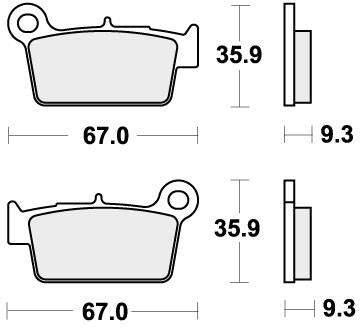 SBS 790HF BRAKE PADS ORGANIC