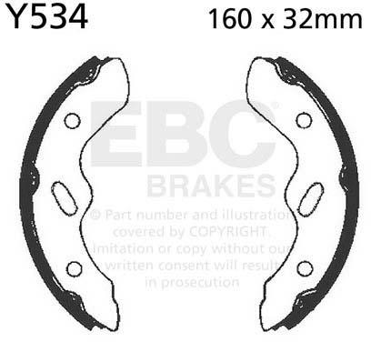 EBC Y534 EBC BRAKE SHOES