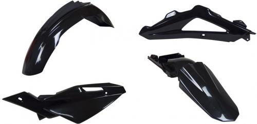 RTECH PLASTICS KIT 5 PCS HUSQ W/OUT TAILL. BLACK